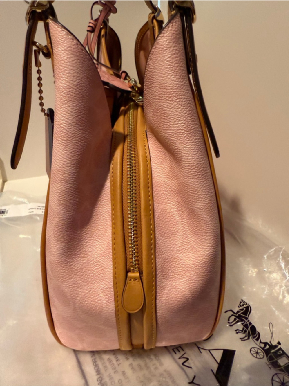 Coach Erin Shoulder Bag Authentic In Signature Canvas With Charms CEL13 NWOT - Picture 10 of 16